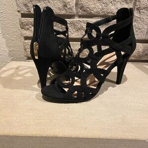 Kelly and Katie 7.5 Black Lace Heals